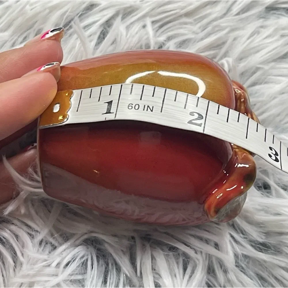 Vintage Red Apple Glazed Ceramic Salt and Pepper Shakers, 2-Piece Matching Set